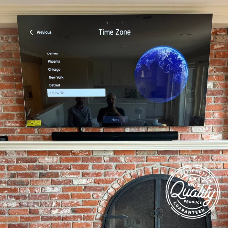 TV installation on stone or brick wall in Tacoma – certified professional service